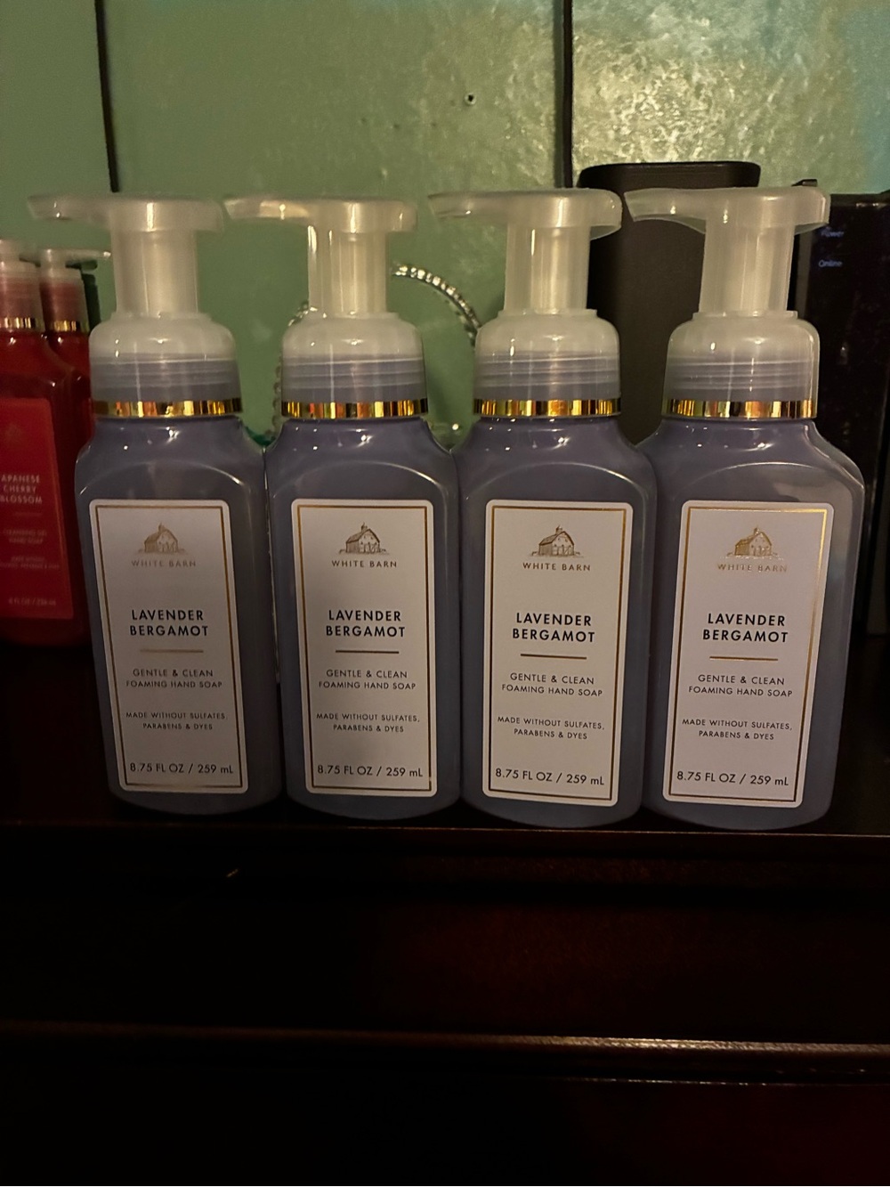 White Barn Lavender Bergamot Foaming Hand Soap - Light Purple Bottle